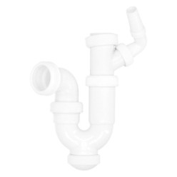 Sifon Curvo Extensible Con Toma Lavadora  1 1/2" Ø 40 Mm,