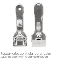 Rascavidrios Plastico Amarillo Hoja 43 mm, Rasqueta Vitroceramica, Rascador Vidrio, Rascador Vitroceramica,