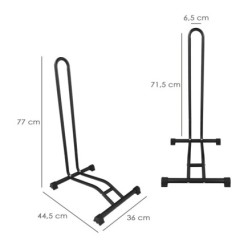 Soporte Para Bicicletas De Suelo, Ancho Rueda 6,5 cm, tacos Antideslizantes, Caballete Bicicleta, Soporte Suelo Bici