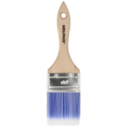 Paletina Profesional Plus Ancho 60 mm, Cerdas Sintenticas PBT, Mango Madera Haya Ergonomico, Brocha Pintor, Pincel Pintura
