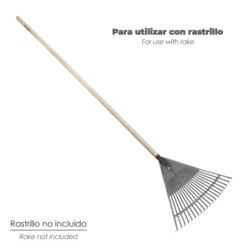 Mango Madera Conico 1500x28 mm, Rastrillo Plástico