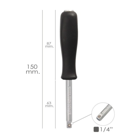 Empuñadura Destornillador Para Vasos 1/4", Prolongador Carraca, Alargador Carraca, Destornillador Vasos al por Mayor | Almacén d