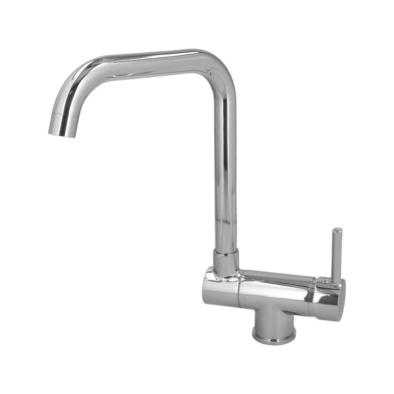 Monomando Fregadero Caño Alto Abatible, Grifo 360º, Chorro Aireado, Grifo Cocina, Grifo Alto, Grifo Fregadero
