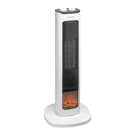 Calefactor Ceramico PTC Torre Efecto Llama 2000 Watt, Oscilante, Termoventilador Electrico
