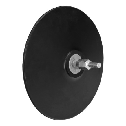 Plato Taladro Nylon Ø 125 mm, Con Espiga Ø 6 mm, Disco Plástico Para Bonete