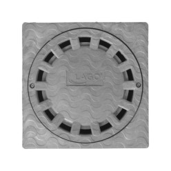 Sumidero Sifonico Pvc 20x20 cm, salida De Ø 90 / 110 mm,