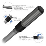 Llave Dinamometrica 1/4" Con 9 Puntas Hexagonales y 5 Vasos, Llave De Torque Camiones, Coches, Motos, Micro Ajustes, Acero CRV a
