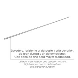 Varilla Roscada Zincada Rosca M14 Longitud 1 Metro