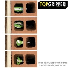 Blister Tacos Topgripper Bimaterial Con Tornillos Ø 6 mm, 30 Piezas Taco Anclaje Universal, Taco Hormigon, Taco Pladur