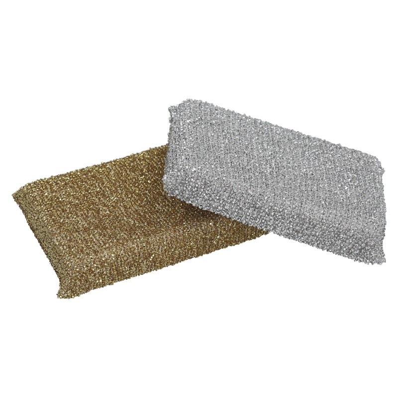 Esponja Oro/Plata No Raya, Pack 2 Unidades,
