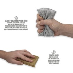 Esponja Oro/Plata No Raya, Pack 2 Unidades,