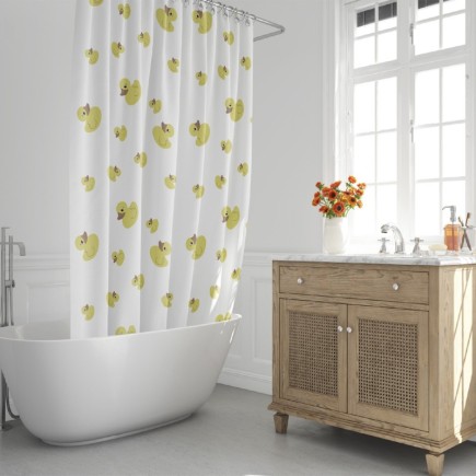 Cortina Ducha Patitos 180x200 cm, Impermeable