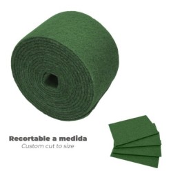 Estropajo Fibra Verde Profesional, Rollo De 14 Cm x 6 Mt,