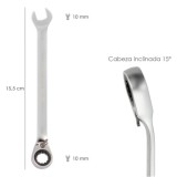 Llave Combinada Con Carraca 10 mm, DIN 3113 al por Mayor | Almacén de Ferretería