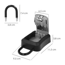 Caja Seguridad Llaves Con Arco 175x95x40 Mm, 4 Digitos, Caja Llaves, Caja Llaves Calle, Caja De Llaves Pared, Caja Llaves Codigo