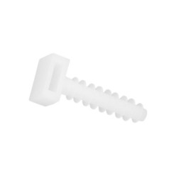 Taco Fijación Brida Nylon Blanco 8 mm, (Bolsa 100 Unidades)
