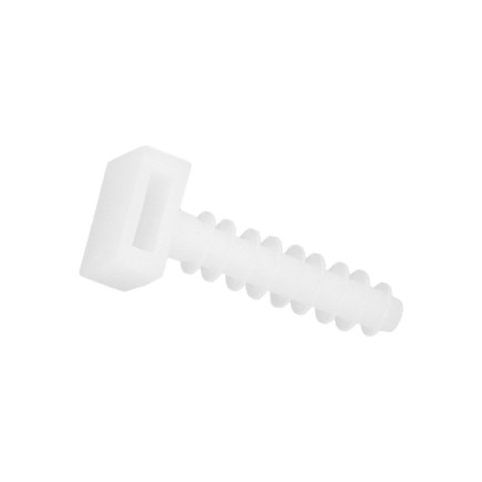 Taco Fijación Brida Nylon Blanco 8 mm, (Bolsa 100 Unidades)
