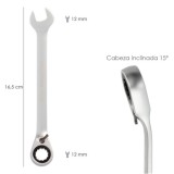Llave Combinada Con Carraca 12 mm, DIN 3113 al por Mayor | Almacén de Ferretería