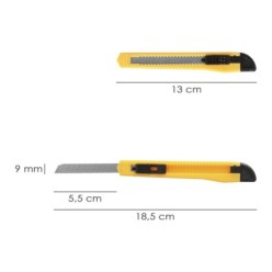 Cutter Eco Con Hoja De 9 mm,