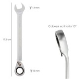 Llave Combinada Con Carraca 17 mm, DIN 3113 al por Mayor | Almacén de Ferretería