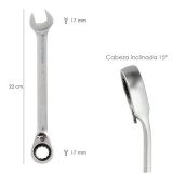 Llave Combinada Con Carraca 17 mm, DIN 3113 al por Mayor | Almacén de Ferretería