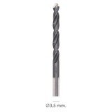 Broca Alpen Hss Metal Head Ø 3,50 mm, Tecnologia PEC 3 Filos Corte, Antideslizante, Vastago 3 Caras, Mas Rapida, Menor Esfuerzo 
