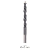 Broca Alpen Hss Metal Head Ø 6,50 mm, Tecnologia PEC 3 Filos Corte, Antideslizante, Vastago 3 Caras, Mas Rapida, Menor Esfuerzo 