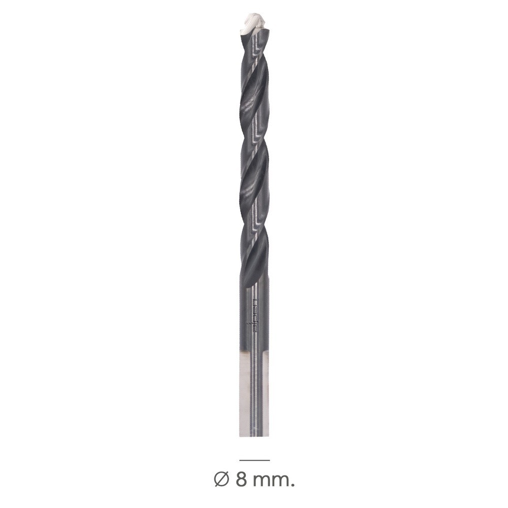 Broca Alpen Hss Metal Head Ø 8,00 mm, Tecnologia PEC 3 Filos Corte, Antideslizante, Vastago 3 Caras, Mas Rapida, Menor Esfuerzo 