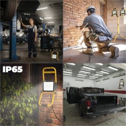 Foco Led Plano 50 Watt, Luz Blanca 4000º K IP 65 4000 Lumenes Con Asa de Transporte, Proyector Led Con Asa, Foco Led Trabajo