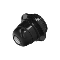 Portalamparas 4 A, E-27 Con Rosca + Arandela Negro
