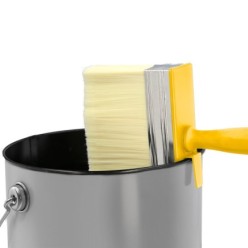 Brocha Profesional Techos 120x30 Mm, Cerda Blanca, Mango Ergonomico, Con Gancho, Brocha Pintura, Brocha Pintor Profesional
