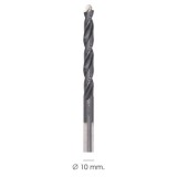 Broca Alpen Hss Metal Head Ø 10,00 mm, Tecnologia PEC 3 Filos Corte, Antideslizante, Vastago 3 Caras, Mas Rapida, Menor Esfuerzo
