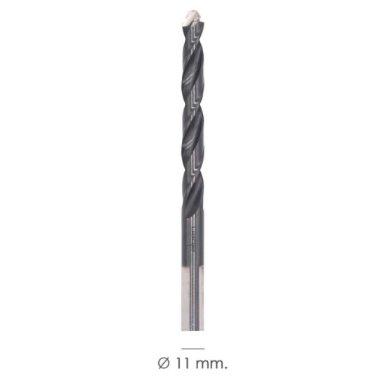 Broca Alpen Hss Metal Head Ø 11,00 mm, Tecnologia PEC 3 Filos Corte, Antideslizante, Vastago 3 Caras, Mas Rapida, Menor Esfuerzo