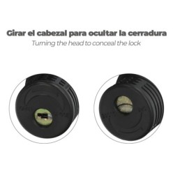 Cable Bicicleta Espiral Con Llave Ø 12 mm, x 150 cm,