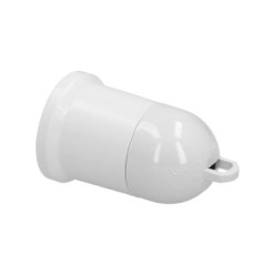 Portalamparas 4 Amperios Rosca E-27 Obra Blanco,