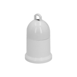 Portalamparas 4 Amperios Rosca E-27 Obra Blanco,