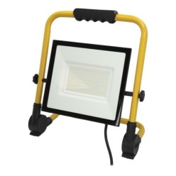 Foco Led Plano 100 Watt / 4000 K / IP 65 / 8000 lúmenes, Con Asa De Transporte,