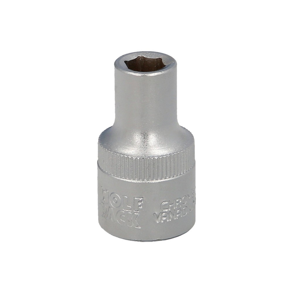 Llave Vaso 1/2" Hexagonal 8 mm, Perfil de 6 caras, Acero Cromo Vanadio, Aristas Redondas al por Mayor | Almacén de Ferretería