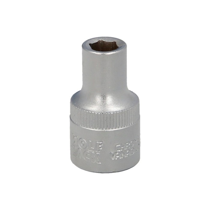Llave Vaso 1/2" Hexagonal 8 mm, Perfil de 6 caras, Acero Cromo Vanadio, Aristas Redondas al por Mayor | Almacén de Ferretería