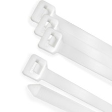 Brida Nylon 100%, Color Blanco / Natural 9,0 x 780 mm, 100 Piezas, Abrazadera Plastico, Organizador Cables, Alta Resistencia