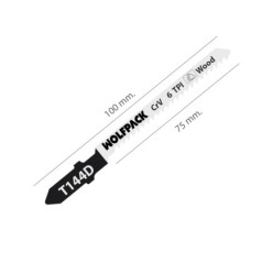 Hoja Sierra Calar Para Madera Corte Grueso 5 Piezas, Hoja Cromo Vanadio 58, Vastago T Universal,