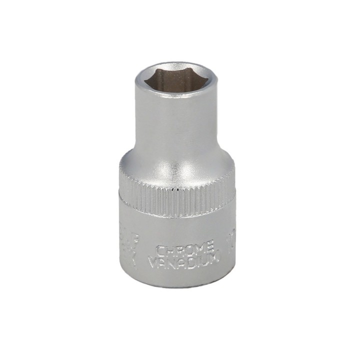 Llave Vaso 1/2" Hexagonal 10 mm, Perfil de 6 caras, Acero Cromo Vanadio, Aristas Redondas al por Mayor | Almacén de Ferretería