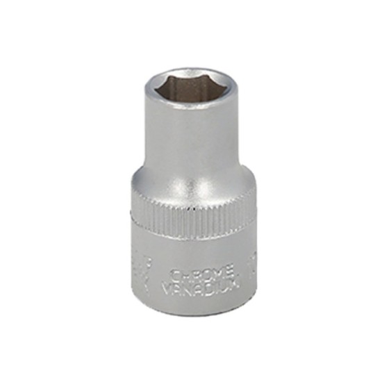Llave Vaso 1/2" Hexagonal 11 mm, Perfil de 6 caras, Acero Cromo Vanadio, Aristas Redondas al por Mayor | Almacén de Ferretería