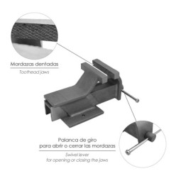 Tornillo Banco Acero 80 mm, Banco De Mesa, Tornillo Sujeción, Abrazadera De Banco