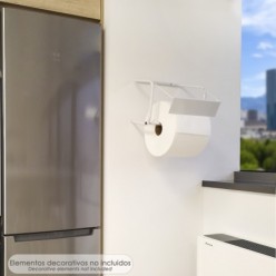 Soporte / Dispensador Rollo Papel Industrial Para Pared