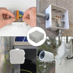 Caja Estanca Superfie Con Tornillos 100 x 100 x 50 mm,