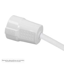 Base Schuko 2 Polos Con Toma Tierra, 16 Amperios Color Blanco