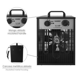 Calefactor Industrial 1650 / 3300 Watt, Cañon Aire Caliente,