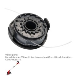 Cabezal Nylon Repuesto Recortabordes 550 Watt, (Codigo 08055210)