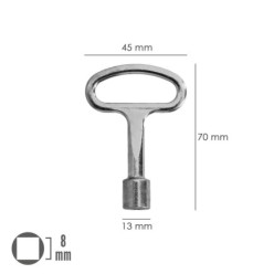 Llave Cierre Cuadrado 192 8 mm,